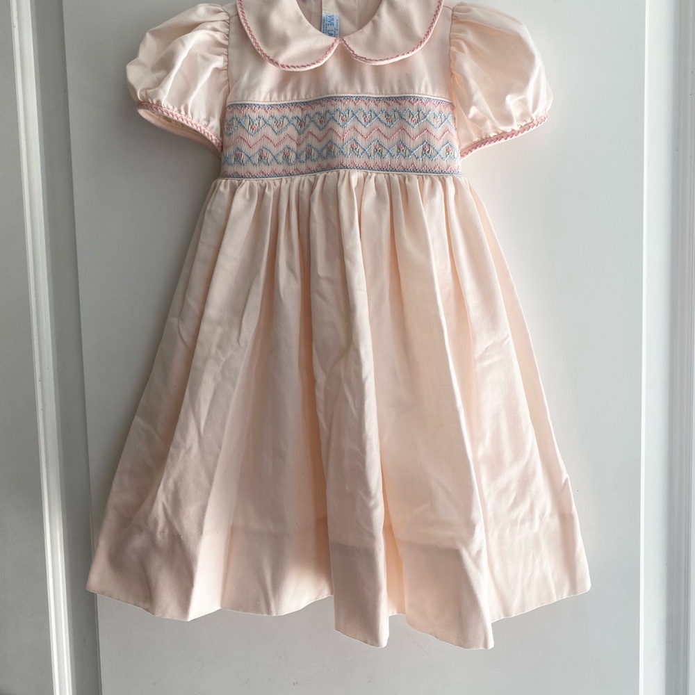 Charming Pink hand smocked dress